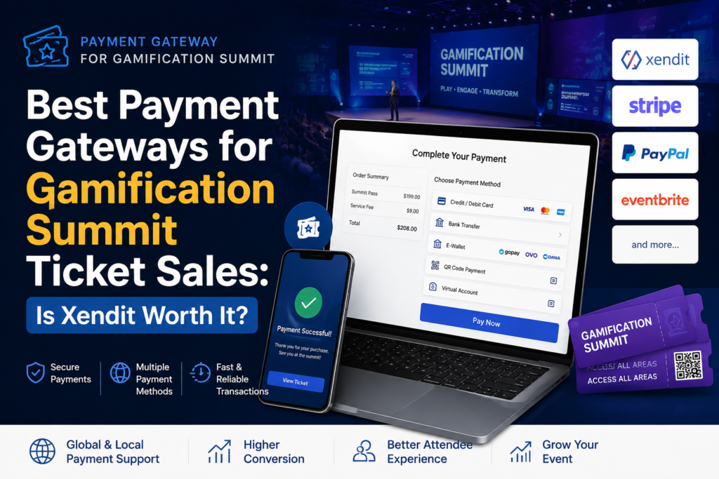 Xendit payment gateway for gamification summit ticket sales