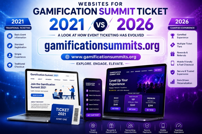 Websites for GamificationSummit Ticket 2021 vs 2026 event ticketing comparison