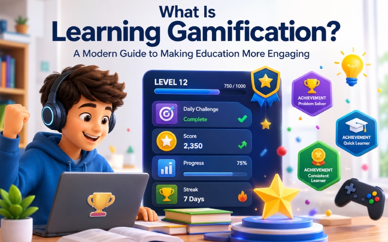 What Is Learning Gamification – points, badges, levels, and progress